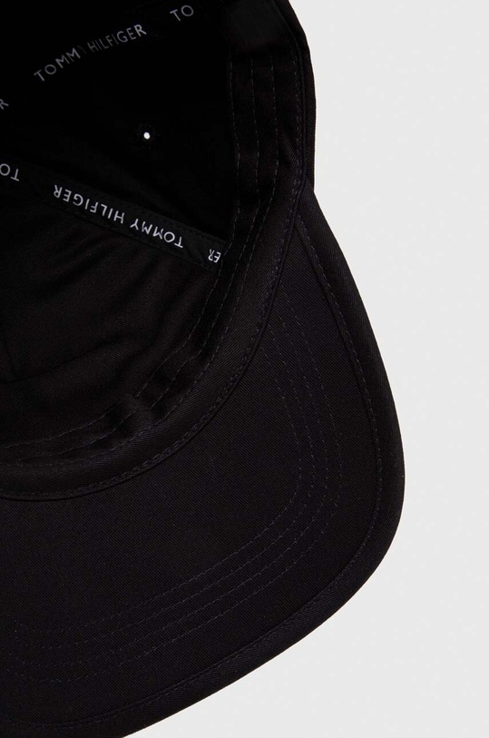 Bombažna bejzbolska kapa Tommy Hilfiger črna AM0AM12039
