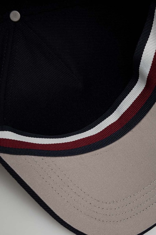 Tommy Hilfiger czapka z daszkiem bawełniana granatowy AM0AM12040
