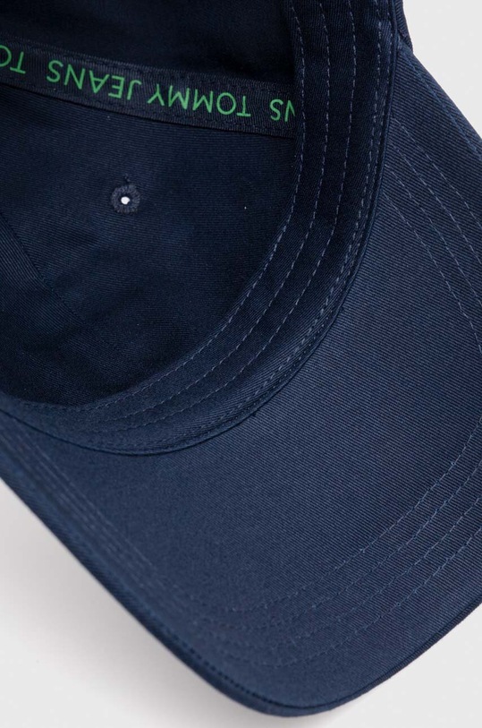 Bavlněná baseballová čepice Tommy Jeans námořnická modř AM0AM12016