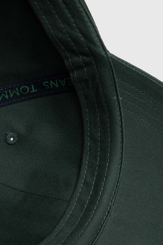 Tommy Jeans șapcă de baseball din bumbac verde AM0AM12016