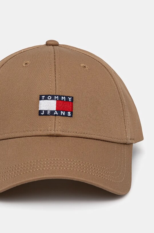 Аксесоари Памучна шапка с козирка Tommy Jeans AM0AM12016 кафяв