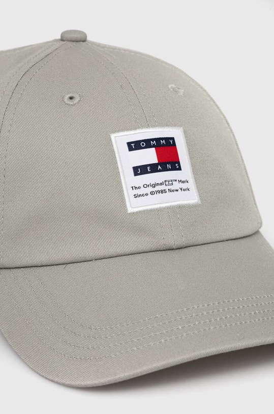 Tommy Jeans czapka z daszkiem bawełniana AM0AM12016 szary NC24
