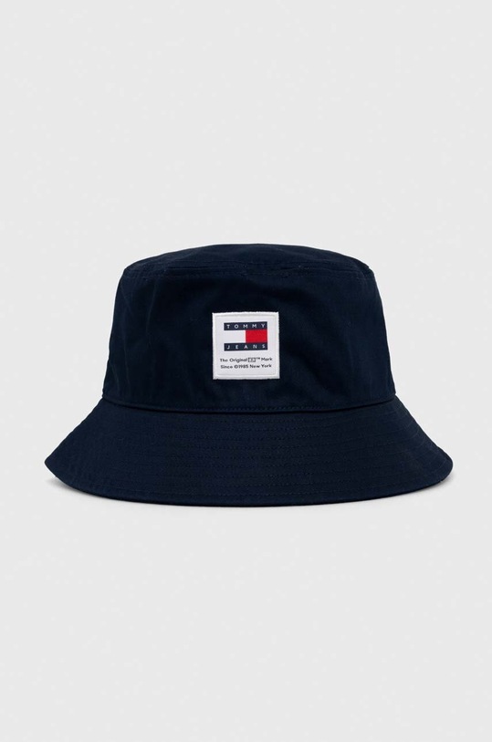 Tommy Jeans kapelusz bawełniany aplikacja granatowy AM0AM12018