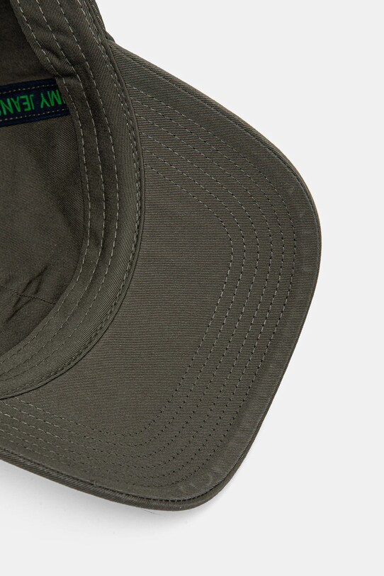 Tommy Jeans șapcă de baseball din bumbac verde AM0AM12020