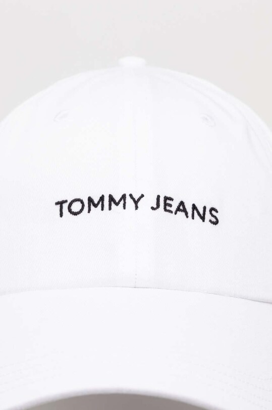Бавовняна бейсболка Tommy Jeans AM0AM12024 білий SS24