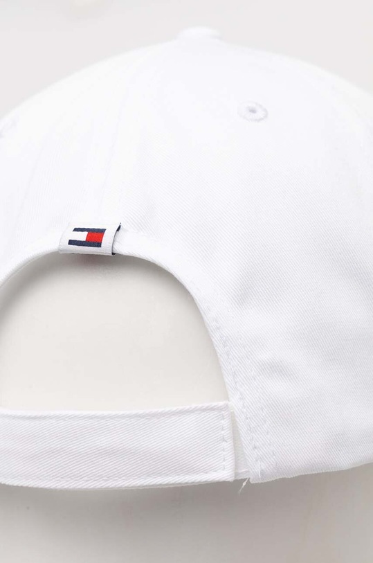 Akcesoria Tommy Jeans czapka z daszkiem bawełniana AM0AM12024 biały