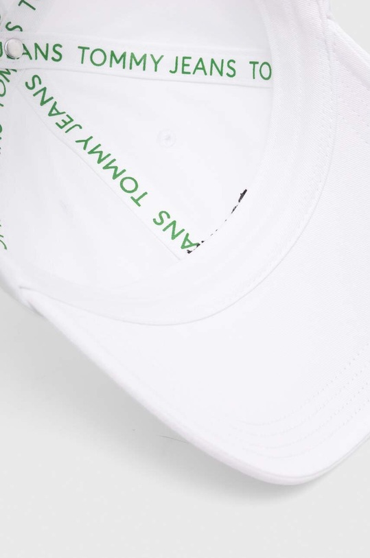 Tommy Jeans czapka z daszkiem bawełniana biały AM0AM12024
