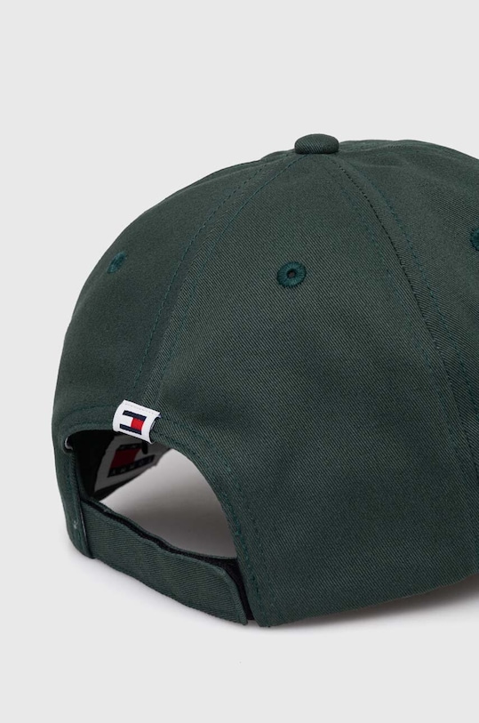 Akcesoria Tommy Jeans czapka z daszkiem bawełniana AM0AM12024 zielony