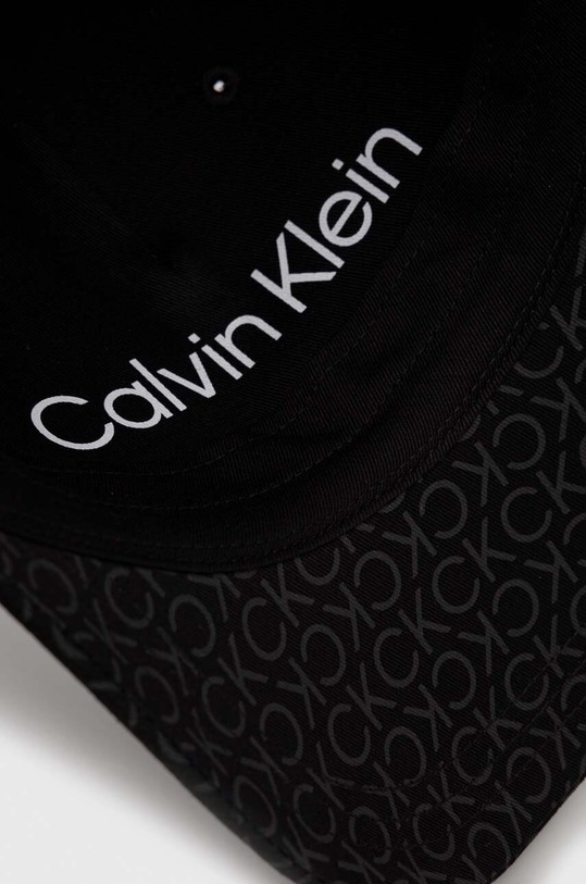Calvin Klein șapcă de baseball din bumbac negru K50K510485