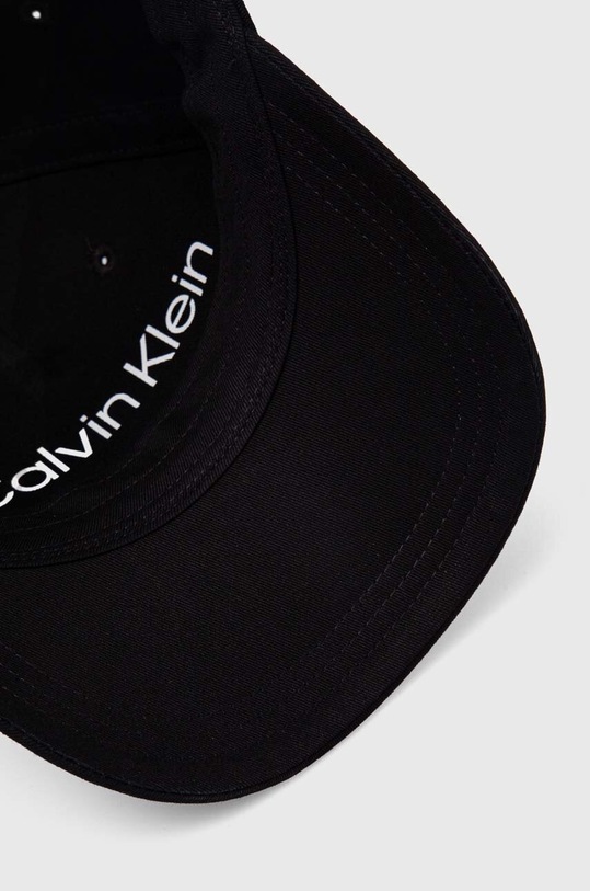 Calvin Klein czapka z daszkiem bawełniana czarny K50K511296
