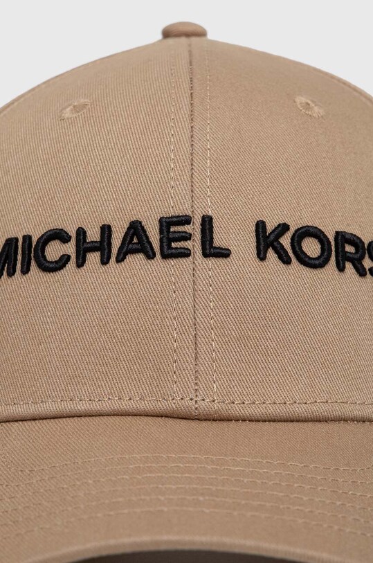 Bavlnená šiltovka Michael Kors CH3002Y35Z béžová SS25