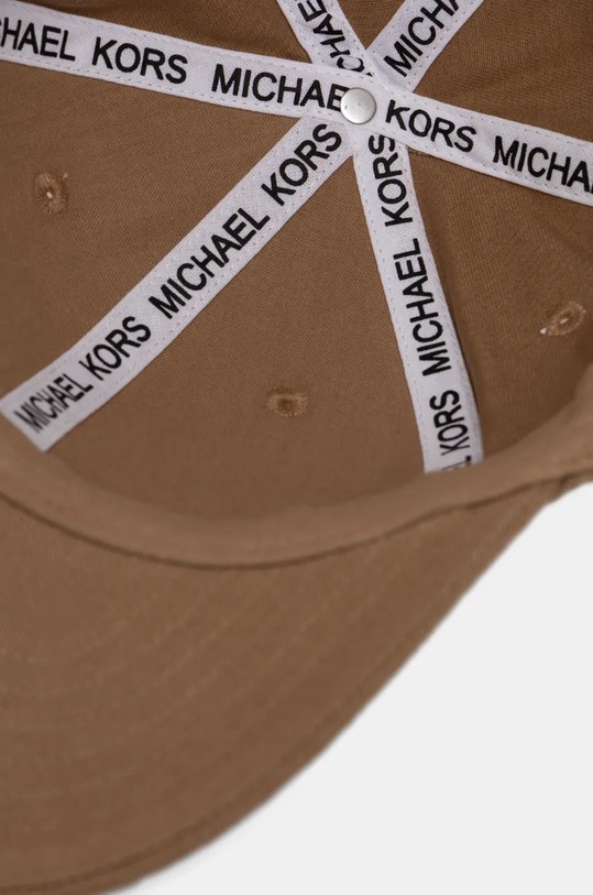 Pamučna kapa sa šiltom Michael Kors smeđa CH3002Y35Z