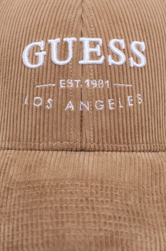 Bavlnená šiltovka Guess AM9361.POL01 béžová SS24