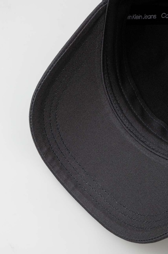 Bavlněná baseballová čepice Calvin Klein Jeans šedá K50K511428
