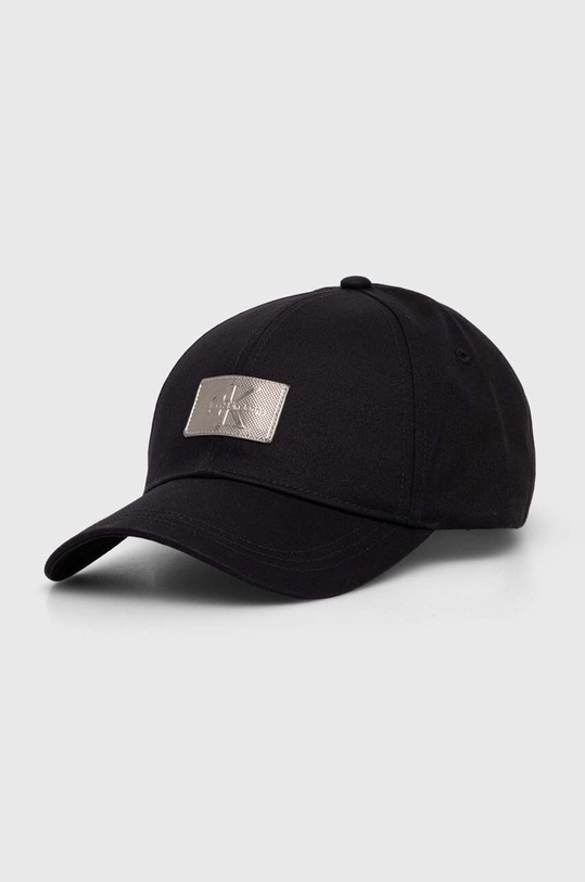 Calvin Klein Jeans pamut baseball sapka aplikációval fekete K50K511463