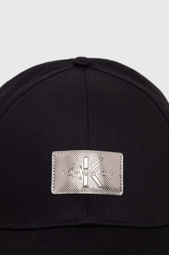 Calvin Klein Jeans pamut baseball sapka K50K511463 fekete SS24