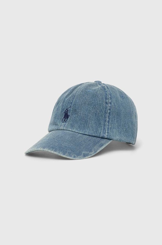 Polo Ralph Lauren czapka z daszkiem jeansowa bawełna niebieski 710935283
