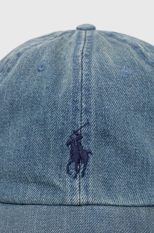 Akcesoria Polo Ralph Lauren czapka z daszkiem jeansowa 710935283 niebieski