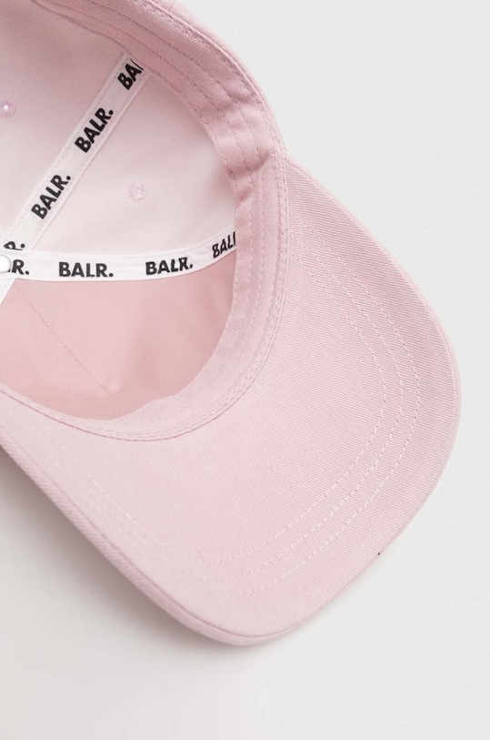 BALR. czapka z daszkiem bawełniana różowy B6110.1061