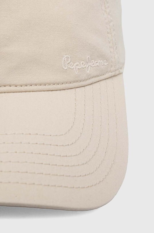 Pepe Jeans czapka z daszkiem bawełniana NICK PM040540 beżowy SS24