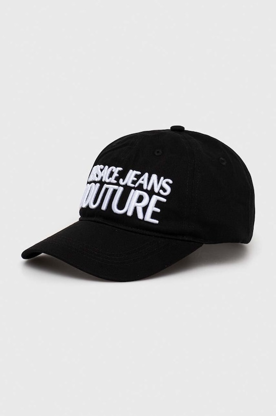 Versace Jeans Couture șapcă de baseball din bumbac bumbac negru 76GAZK10.ZG010