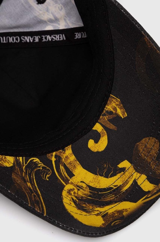Versace Jeans Couture czapka z daszkiem bawełniana czarny 76GAZK17.ZG277