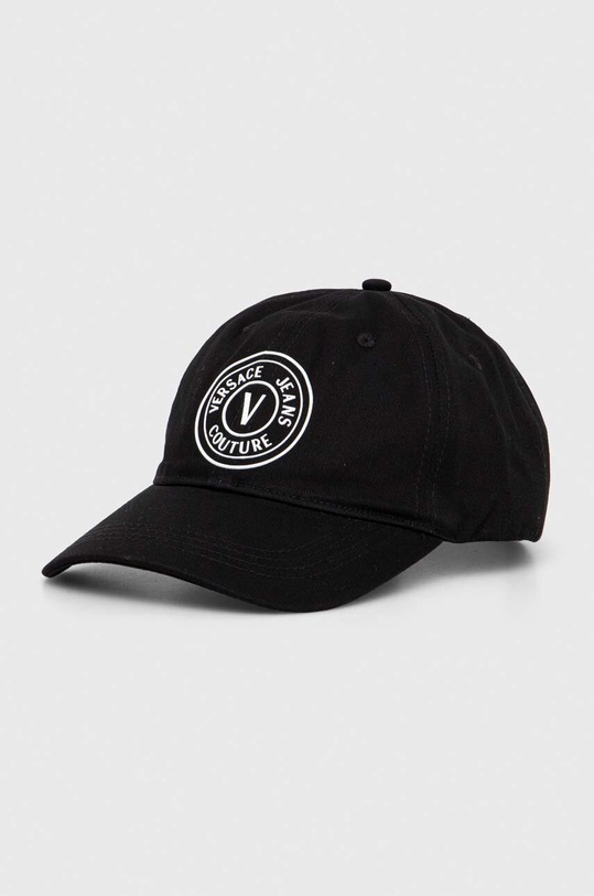 Versace Jeans Couture pamut baseball sapka aplikációval fekete 76GAZK26.ZG205