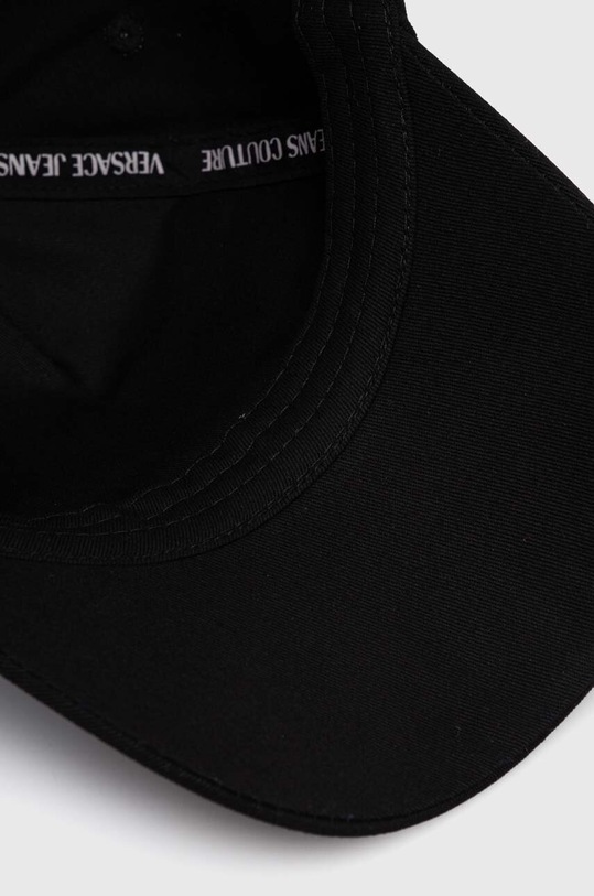 Versace Jeans Couture czapka z daszkiem bawełniana czarny 76GAZK33.ZG270