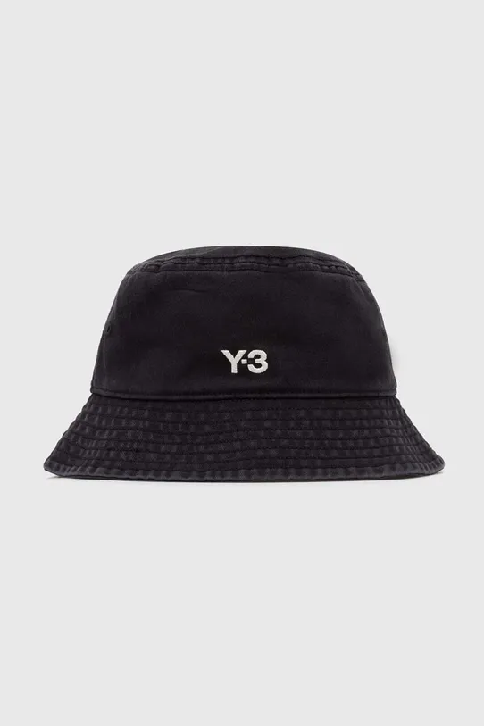 Y-3 cotton hat Bucket Hat plain black IX7000