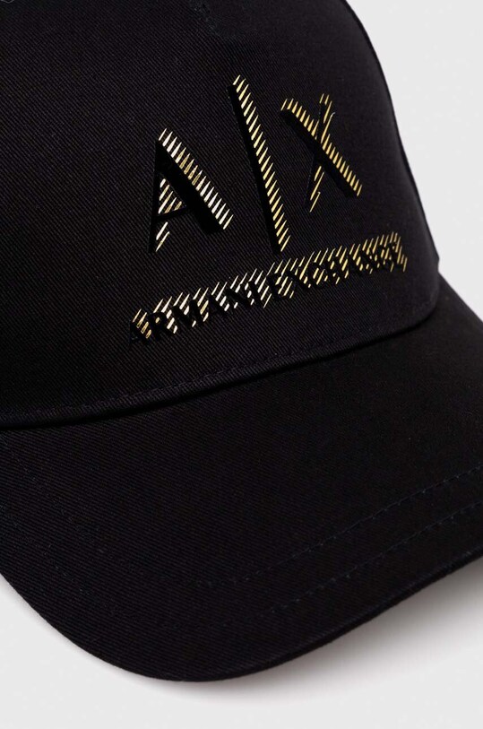 Armani Exchange șapcă de baseball din bumbac 954227.4R121 negru SS24