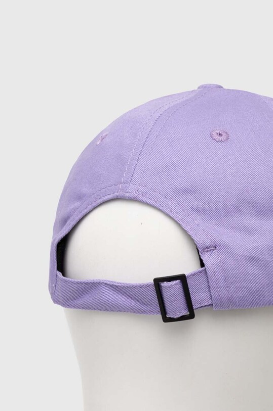 Akcesoria The Kooples czapka z daszkiem bawełniana AMHA28006K fioletowy