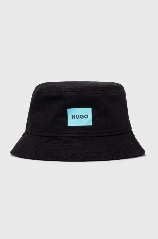 HUGO pălărie din bumbac bumbac negru 50514748