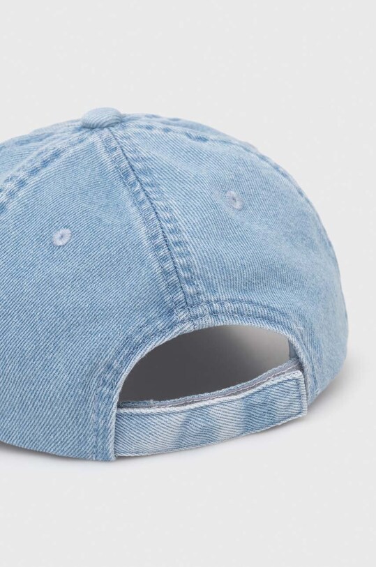 Akcesoria HUGO Blue czapka z daszkiem jeansowa 50522277 niebieski