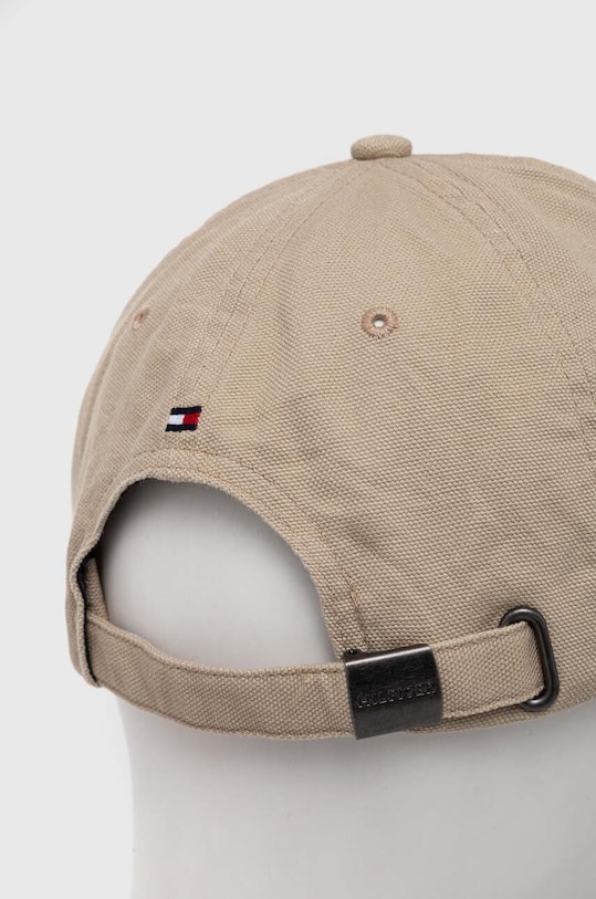 Kiegészítők Tommy Hilfiger pamut baseball sapka AM0AM12154 bézs