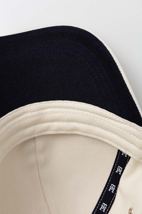 Tommy Hilfiger czapka z daszkiem bawełniana beżowy AM0AM12300