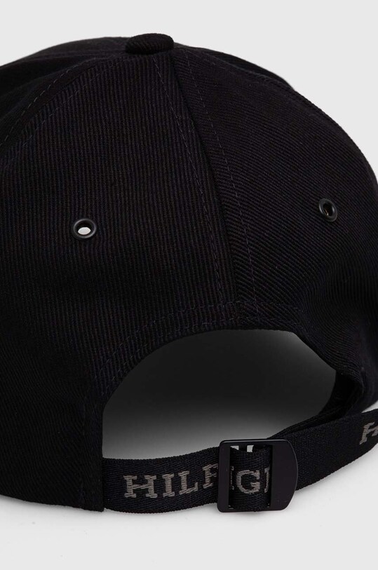 Kiegészítők Tommy Hilfiger pamut baseball sapka AM0AM12300 fekete