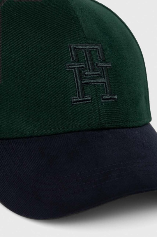 Tommy Hilfiger czapka z daszkiem bawełniana AM0AM12301 zielony SS24