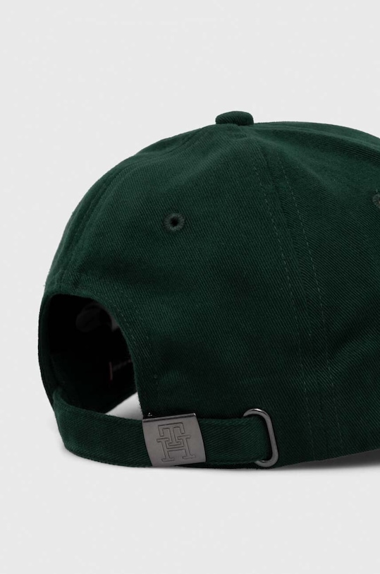 Akcesoria Tommy Hilfiger czapka z daszkiem bawełniana AM0AM12301 zielony