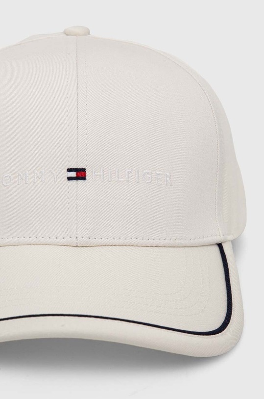 Tommy Hilfiger czapka z daszkiem bawełniana AM0AM12304 biały SS24