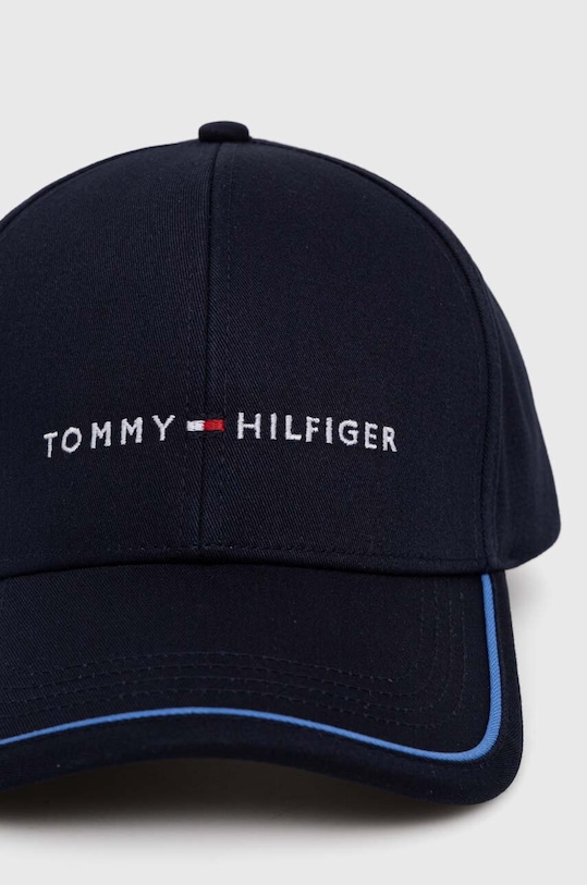 Tommy Hilfiger czapka z daszkiem bawełniana AM0AM12304 granatowy SS24