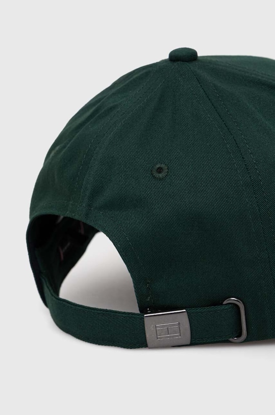 Akcesoria Tommy Hilfiger czapka z daszkiem bawełniana AM0AM12304 zielony