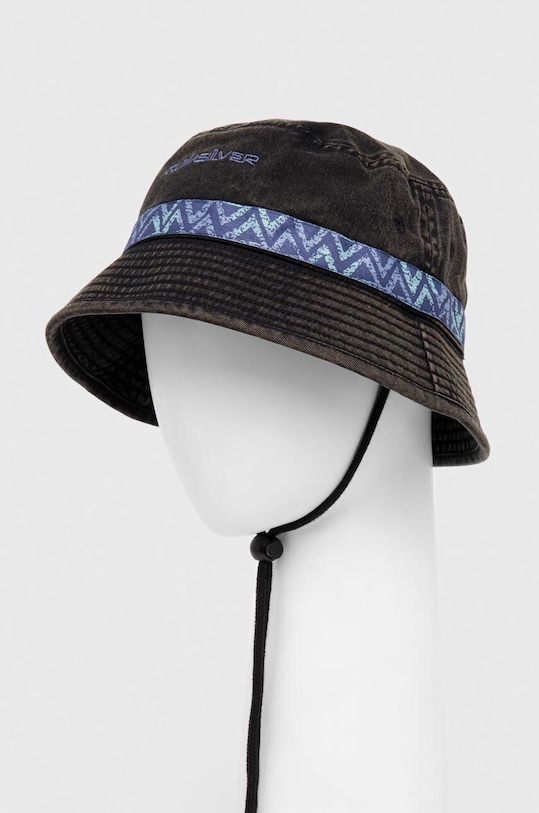 Bavlnený klobúk Quiksilver bavlna čierna EQYHA03364