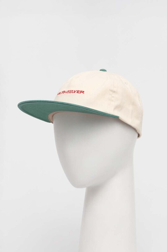 Quiksilver șapcă de baseball din bumbac cu modele bej AQYHA05388