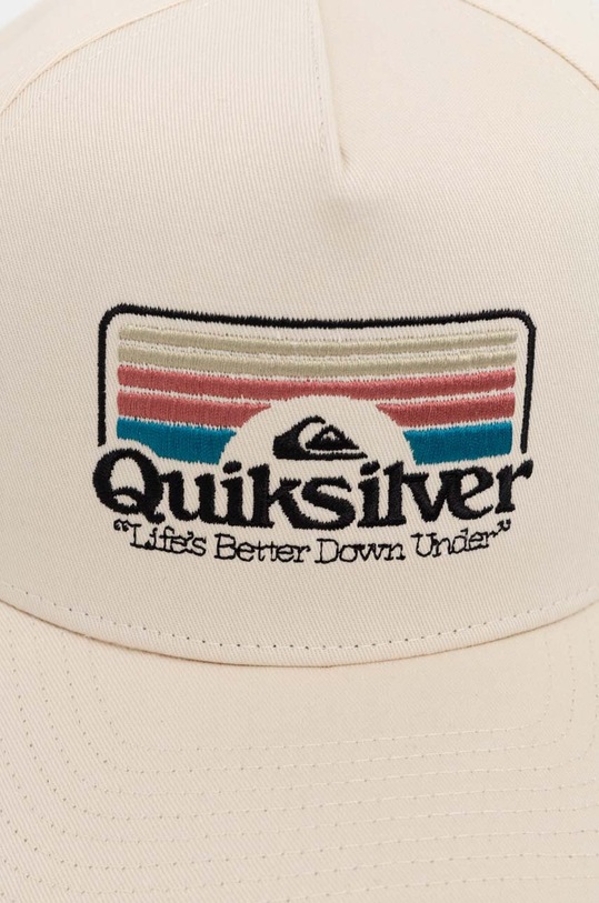 Quiksilver czapka z daszkiem bawełniana AQYHA05433 beżowy SS24