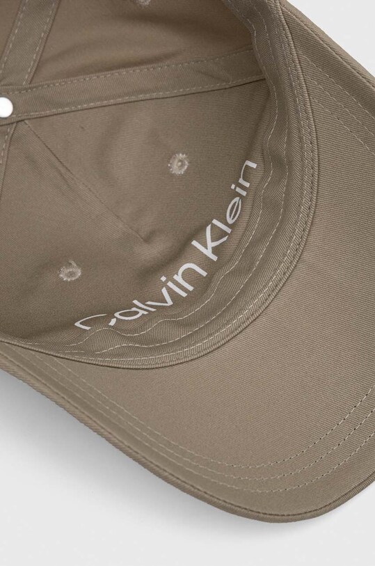 Calvin Klein șapcă de baseball din bumbac bej K50K510487