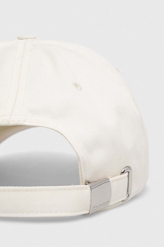 Αξεσουάρ Βαμβακερό καπέλο του μπέιζμπολ Calvin Klein K50K511550 λευκό