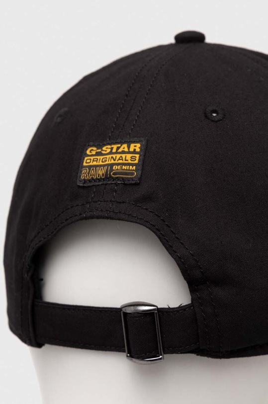 Akcesoria G-Star czapka z daszkiem bawełniana D24313.D387 czarny