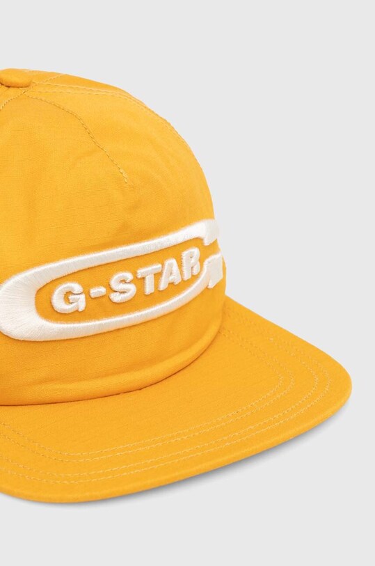 G-Star șapcă de baseball din bumbac D24316.D384 galben SS24
