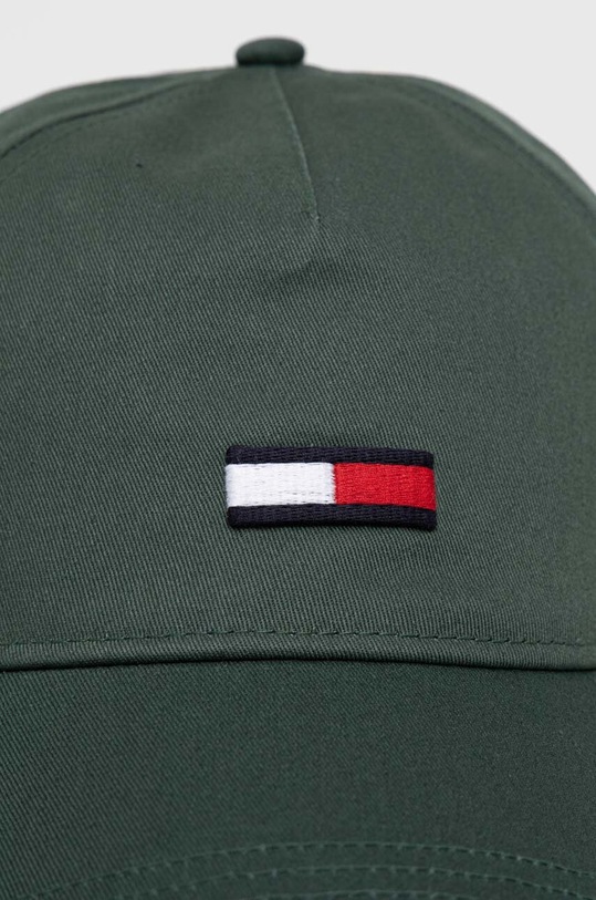 Tommy Jeans czapka z daszkiem bawełniana AM0AM11692 zielony AW24