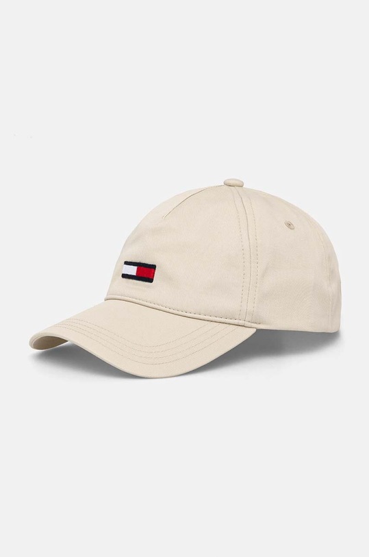 Bavlnená šiltovka Tommy Jeans bavlna béžová AM0AM11692